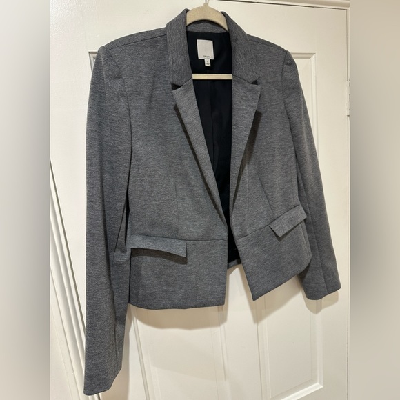 Halogen dark grey long sleeve collar blazer jacket - Picture 7 of 11